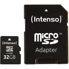 Intenso 32GB Intenso MicroSDHC 20MB/s +Adapter memóriakártya