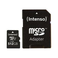 Intenso 3423493 microSDXC, 512 GB, Class 10, UHS-I Premium Memóriakártya (3423493) memóriakártya