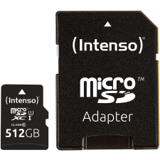 Intenso 3423493 microSDXC, 512GB, Class 10, UHS-I Premium memóriakártya memóriakártya