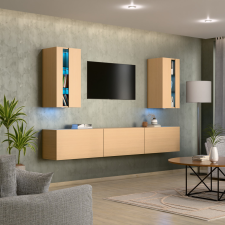 Intenso Concept-21 nappali faliszekrény sor - 240 cm (világos tölgy) bútor