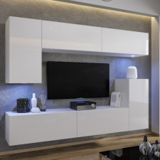 Intenso Concept-50 nappali faliszekrény sor - 200 cm (magasfényű fehér) bútor