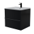 Intenso fiókos fürdőszoba mosdószekrény - 50 cm (magasfényű fekete)