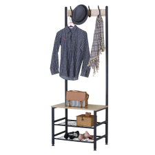 Intenso Home előszobai ruhafogas cipőtartó polcokkal 60 x 175cm sonoma tölgy bútor