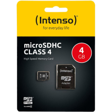 Intenso SD MicroSD Card  4GB Intenso inkl. SD Adapter (3403450) memóriakártya