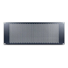 Inter-Tech IPC 19" Lochblende 4HE,178x482x11mm, RAL 9005 (88887321) asztali számítógép kellék