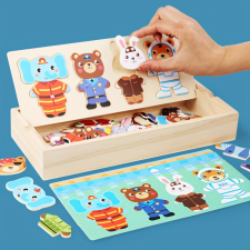 Interaktív Fa Medve Öltöztetős Puzzle puzzle, kirakós