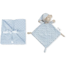 INTERBABY puha takaró labdával és fonallal, kék színben lakástextília