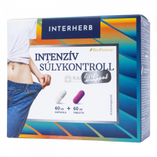 Interherb Intenzív súlykontroll 2 x 60 db fogyókúrás kapszula és tabletta vitamin és táplálékkiegészítő