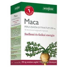 Interherb INTERHERB MACA PERUI ZSÁZSA KAPSZULA vitamin és táplálékkiegészítő