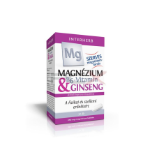  Interherb magnézium 250mg-b6-vitamin-ginseng tabletta 30db vitamin és táplálékkiegészítő