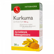 Interherb "Napi 1" Kurkuma extraktum 100 mg kapszula 30 db vitamin és táplálékkiegészítő