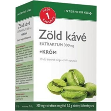 Interherb Napi 1 Zöld kávé Extraktum 300mg + Króm kapszula 30db vitamin és táplálékkiegészítő