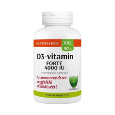  Interherb XXL D3-vitamin 4000IU kapszula 90db vitamin és táplálékkiegészítő