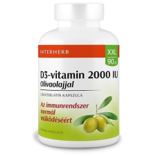  Interherb XXL D3-vitamin 50 µg (2000 IU) olivaolajjal kapszula (90 db) vitamin és táplálékkiegészítő