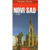 Intersistem Novi Sad térkép, Újvidék térkép 1:12 500, Vajdaság térkép Intersistem 1:450 000