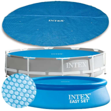 Intex 28010 INTEX kerek szolár medence takaró, 244cm, 110g/m2, kék medence kiegészítő