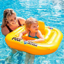 Intex bébi úszógumi - 79 cm sárga úszógumi, karúszó