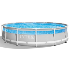 Intex Clearview Fémvázas medence szett 427x107cm létra, vízforgató, medencetakaró (26722NP) medence
