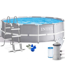 Intex Prism Ultra Frame Medence - 3,66m x 99cm - Szűrővel és Létrával medence