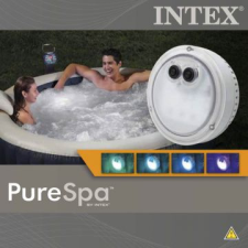 Intex : többszínű, elemes led fény jacuzzihoz medence kiegészítő