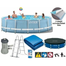 Intex Vízforgatós medence szett, fémvázas 457x107 cm - INTEX PRISM FRAME POOL 26724 medence