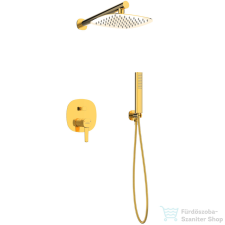 Invena GLAMOUR falsík alatti zuhanyrendszer alaptesttel,arany BS-02-0K9-V csaptelep