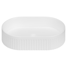 Invena Glamour mosdótál 50x32 cm ovális fehér CE-63-W01 fürdőkellék