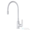 Invena JOGA PLUS konyhai csaptelep, álló, flexibilis kifolyócsővel, fehér BZ-32-P02-C