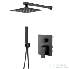 Invena PAROS falsík alatti zuhanyrendszer alaptesttel, fekete BS-09-004-L csaptelep
