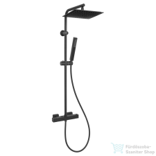 Invena SVART BLACK termosztátos zuhanyrendszer,matt fekete AU-85-004-X csaptelep