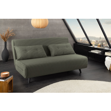 INVICTA Converta fekvőhellyé alakítható kanapé 140 cm zöld kord bútor