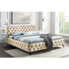 INVICTA Design ágy Rococo 180 x 200 cm pezsgő bársony ágy és ágykellék