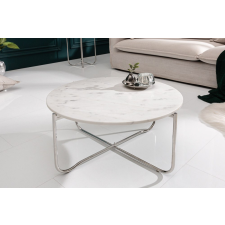INVICTA Design dohányzóasztal Tristen 62 cm márvány fehér bútor