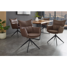 INVICTA Design étkezőszék Fiorenza barna műbőr bútor