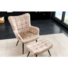 INVICTA Design fotel Sweden pezsgő bársony bútor