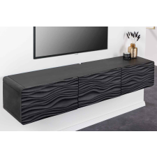 INVICTA Design függő TV asztal Gavrilla 160 cm fekete mangó bútor