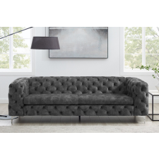 INVICTA Design ülőgarnitúra Rococo 240 cm sötétszürke bútor