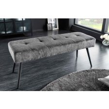 INVICTA Design ülőpad Bailey 100 cm sötétszürke kordbársony bútor