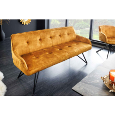 INVICTA Design ülőpad Natasha 156 cm mustársárga bársony bútor