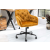 INVICTA DUTCH COMFORT sárga bársony irodai szék