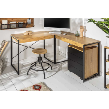 INVICTA Sarok irodai asztal Kiana tölgy minta bútor