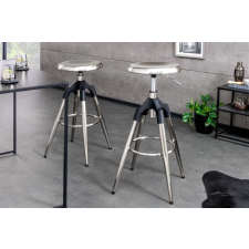 INVICTA Stílusos bárszék Arvion szálcsiszolt ezüst bútor