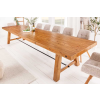 INVICTA Stílusos étkezőasztal Grand Timber 300 cm fenyő 8 cm asztallappal vintage barna