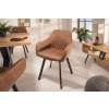 INVICTA Stílusos étkezőszék Francesca világosbarna