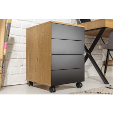 INVICTA Stílusos irodai konténer Kiana tölgy minta bútor