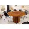 INVICTA Stílusos kör étkezőasztal Valette 120 cm sheesham