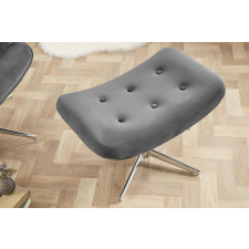 INVICTA Stílusos lábtartó Joe - szürke bársony bútor