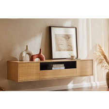 INVICTA Stílusos TV asztal Arvo 150cm függő natúr barna - fekete bútor