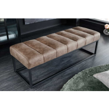 INVICTA Stílusos ülőpad Halle 108 cm taupe bársony bútor