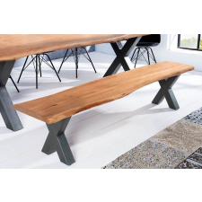 INVICTA Stílusos ülőpad Massive X Honey 160 cm akácia bútor